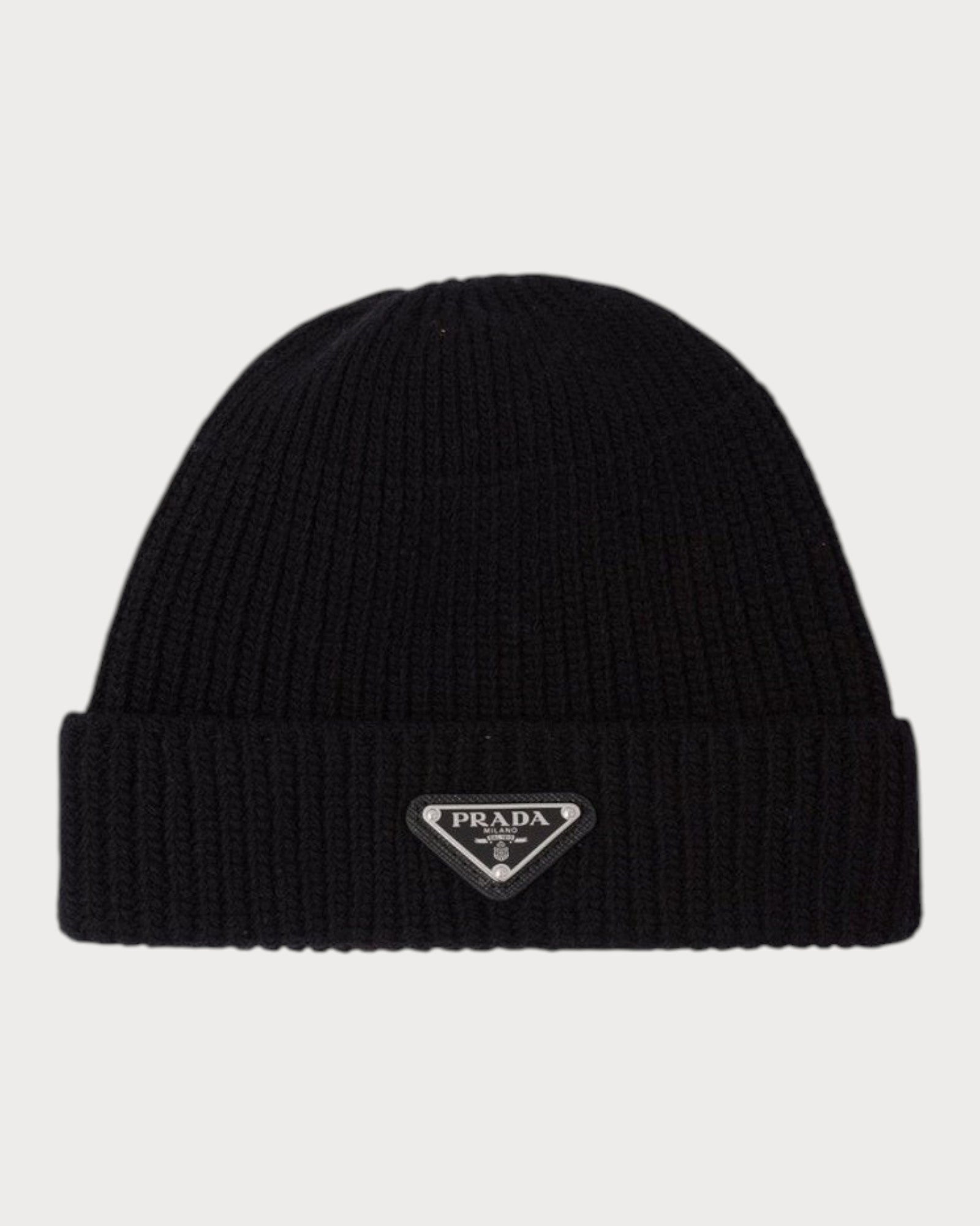 美品 00s PRADA SPORTS WOOL LOGO BEANIE PRADA UMD489 Wool and Cashmere Beanie(Many) | LONDONKELLY