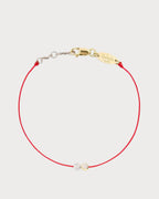 REDLINE 20th Anniversary Two - Tone Gold and Diamond Thread Bracelet | 紅繩 手鍊(紅色) - LondonKelly 英國名牌代購