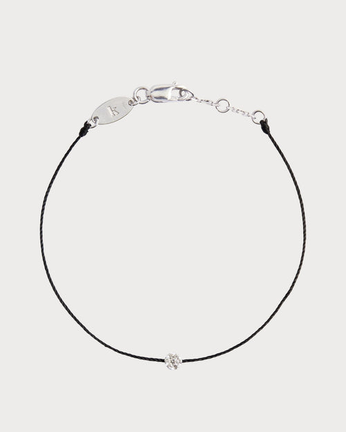 REDLINE White Gold and Diamond Illusion Bracelet | 紅繩 手鏈 (0.05CT/多色) - LondonKelly 英國名牌代購