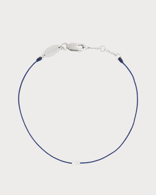 REDLINE White Gold and Diamond Illusion Bracelet | 紅繩 手鍊(白金/藍色) - LondonKelly 英國名牌代購