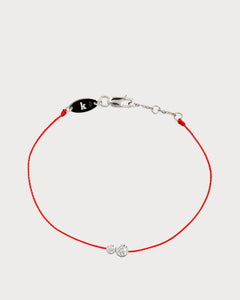 REDLINE White Gold and Diamond Infinite Double Bracelet | 紅繩 手鏈 (0.15CT/多色) - LondonKelly 英國名牌代購