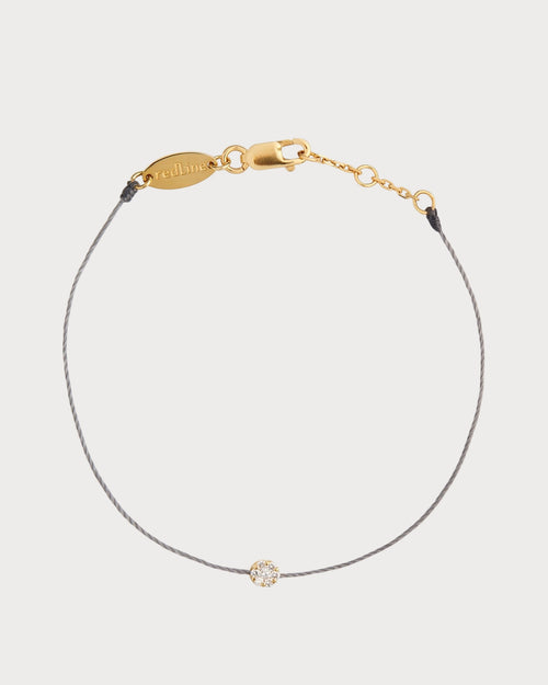 REDLINE Yellow Gold and Diamond Illusion Bracelet | 紅繩 手鏈 (0.05CT/黃金色) - LondonKelly 英國名牌代購