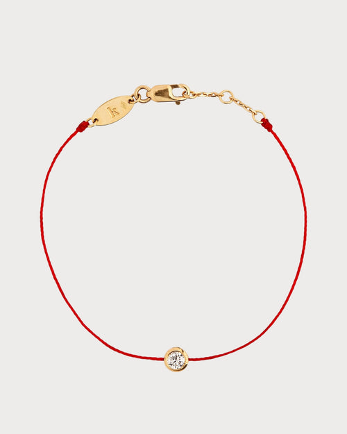 REDLINE Yellow Gold So Pure Bracelet | 紅繩 手鏈 (0.2CT/多色) - LondonKelly 英國名牌代購