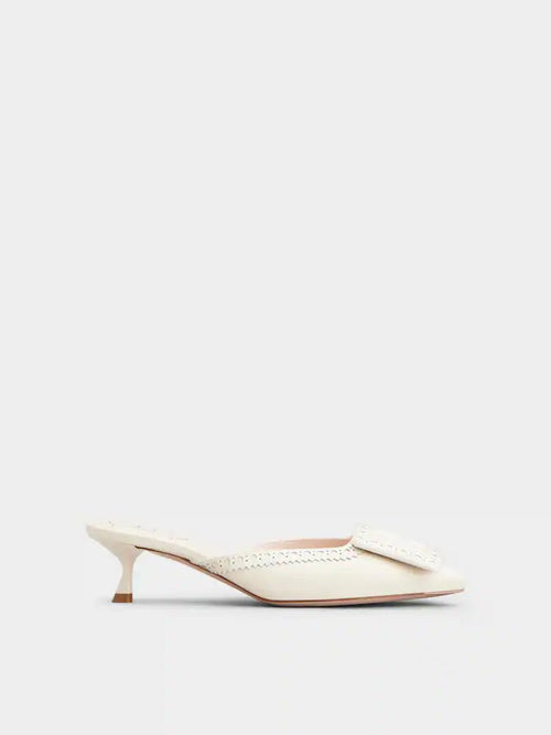 ROGER VIVIER Viv' in The City Mules in Suede | RV 麂皮穆勒鞋 (多色) - LondonKelly 英國名牌代購