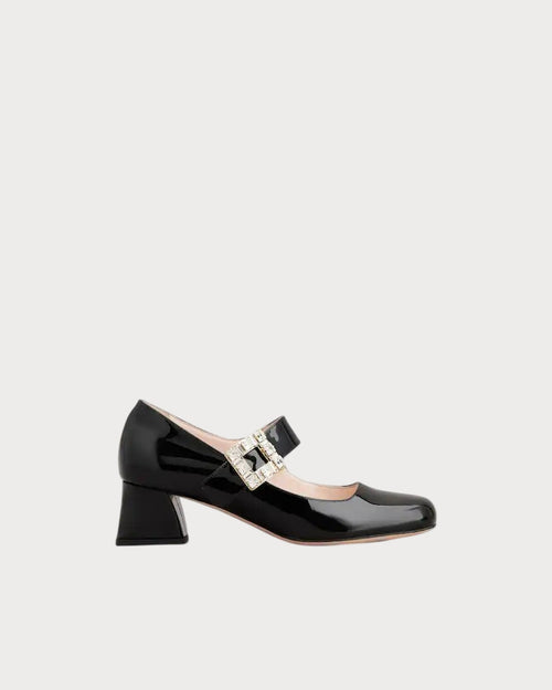 ROGER VIVIERE Tres Vivier Mary Jane Pumps in Patent Leather | RV 玛丽珍高跟鞋 (多色) - LondonKelly 英国名牌代购