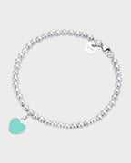 TIFFANY & CO. Return to Tiffany Blue Heart Tag Bead Bracelet in(Silver) - LONDONKELLY 英國名牌代購