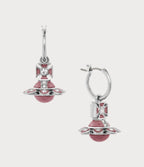 VIVIENNE WESTWOOD Capucine Light Rose Enamel Earrings | 西太后 耳环 (多色) - LONDONKELLY 英国名牌代购