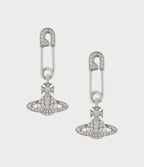 VIVIENNE WESTWOOD Lucrece Earrings | 西太后 耳环 (银色) - LONDONKELLY 英国名牌代购