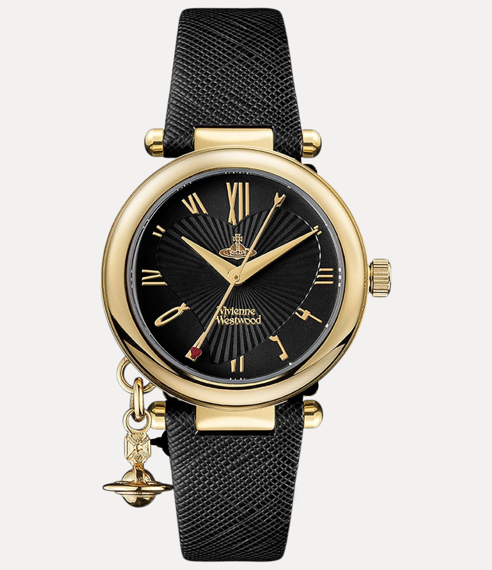 VIVIENNE WESTWOOD Orb Heart Watch(Black) | LONDONKELLY