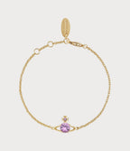 VIVIENNE WESTWOOD Reina Small Bracelet | 西太后 手链 (金色/紫色) - LONDONKELLY 英国名牌代购