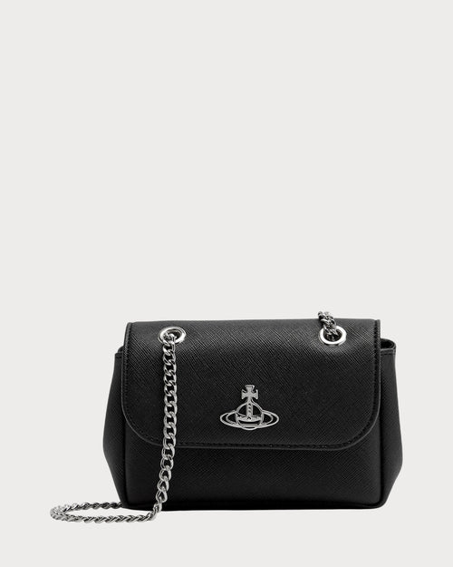 VIVIENNE WESTWOOD Small Faux Leather Cross - Body Bag | 西太后 手袋 (黑色) - LondonKelly 英國名牌代購