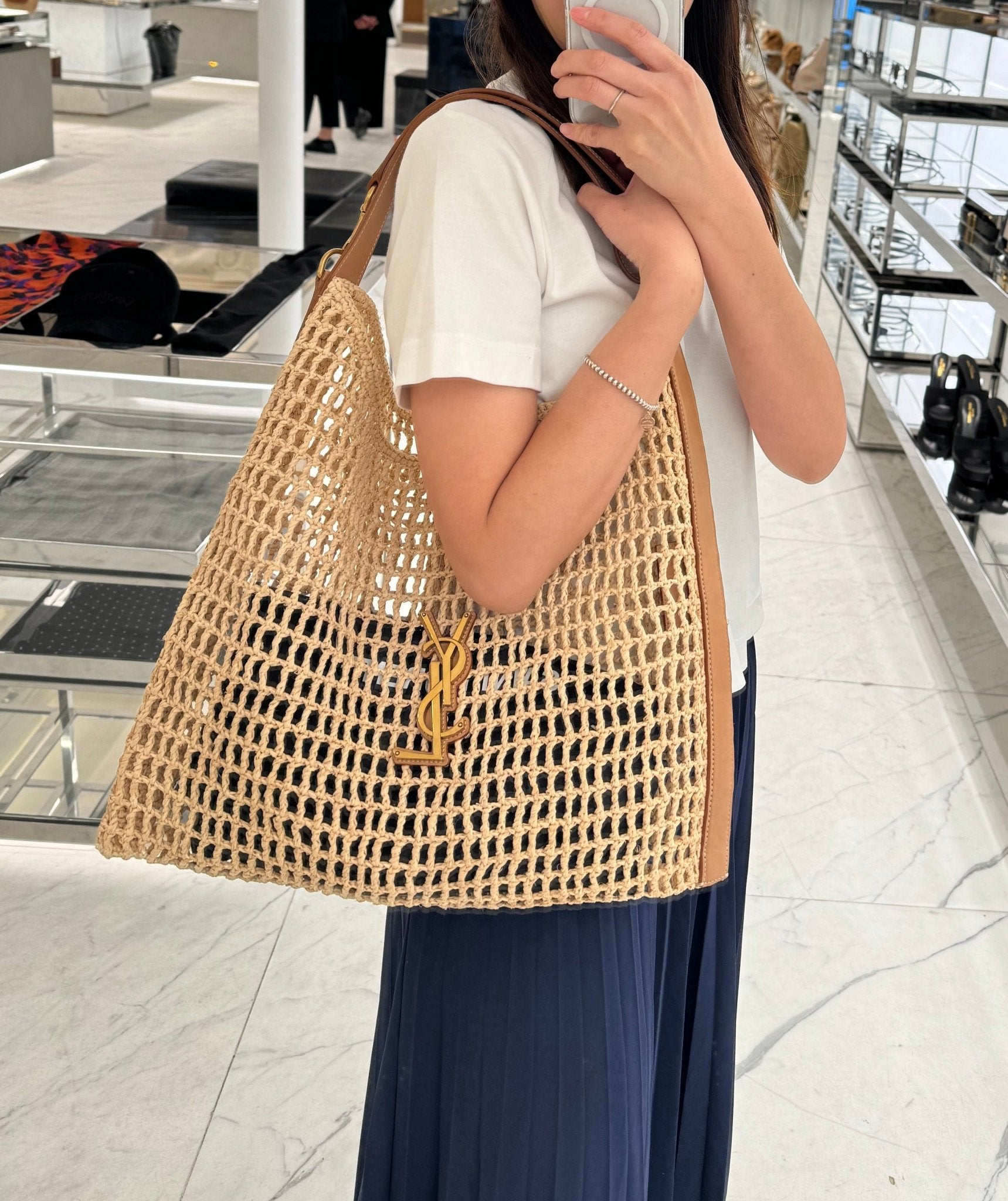 Small Ysl Straw Crossbody YSL SAINT LAURENT Raffia Oxalis Bag