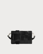 BOTTEGA VENETA Men's Leather Cassette with Versatile Strap | 葆蝶家 男仕手袋 (Black)