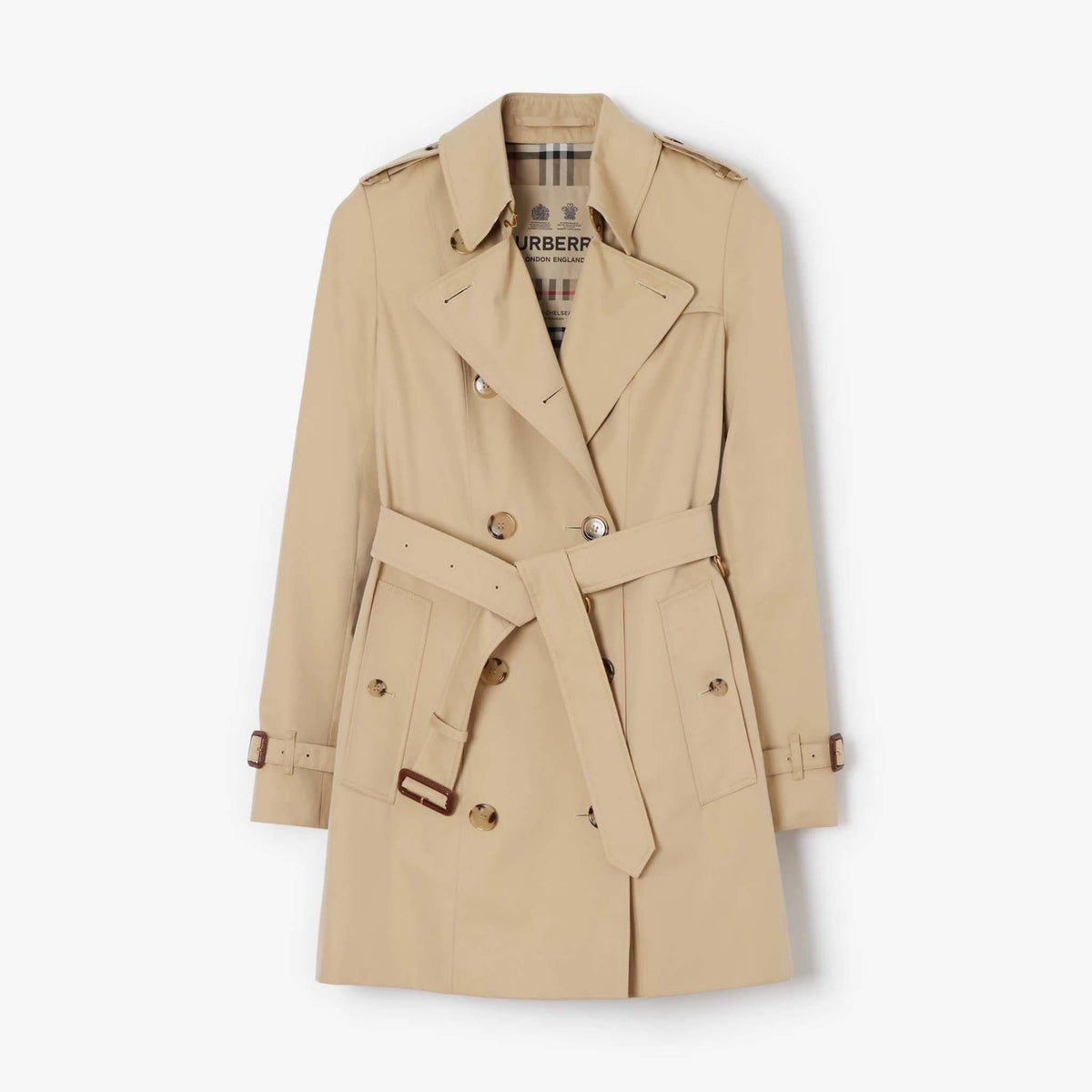 BURBERRY Short Chelsea Trench Coat Burberry coat short