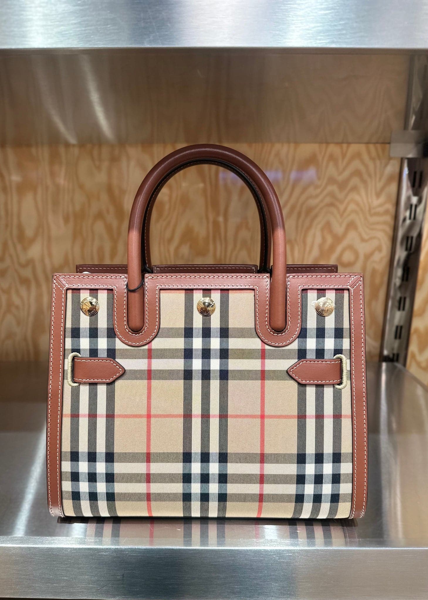 Burberry classic check bag best sale