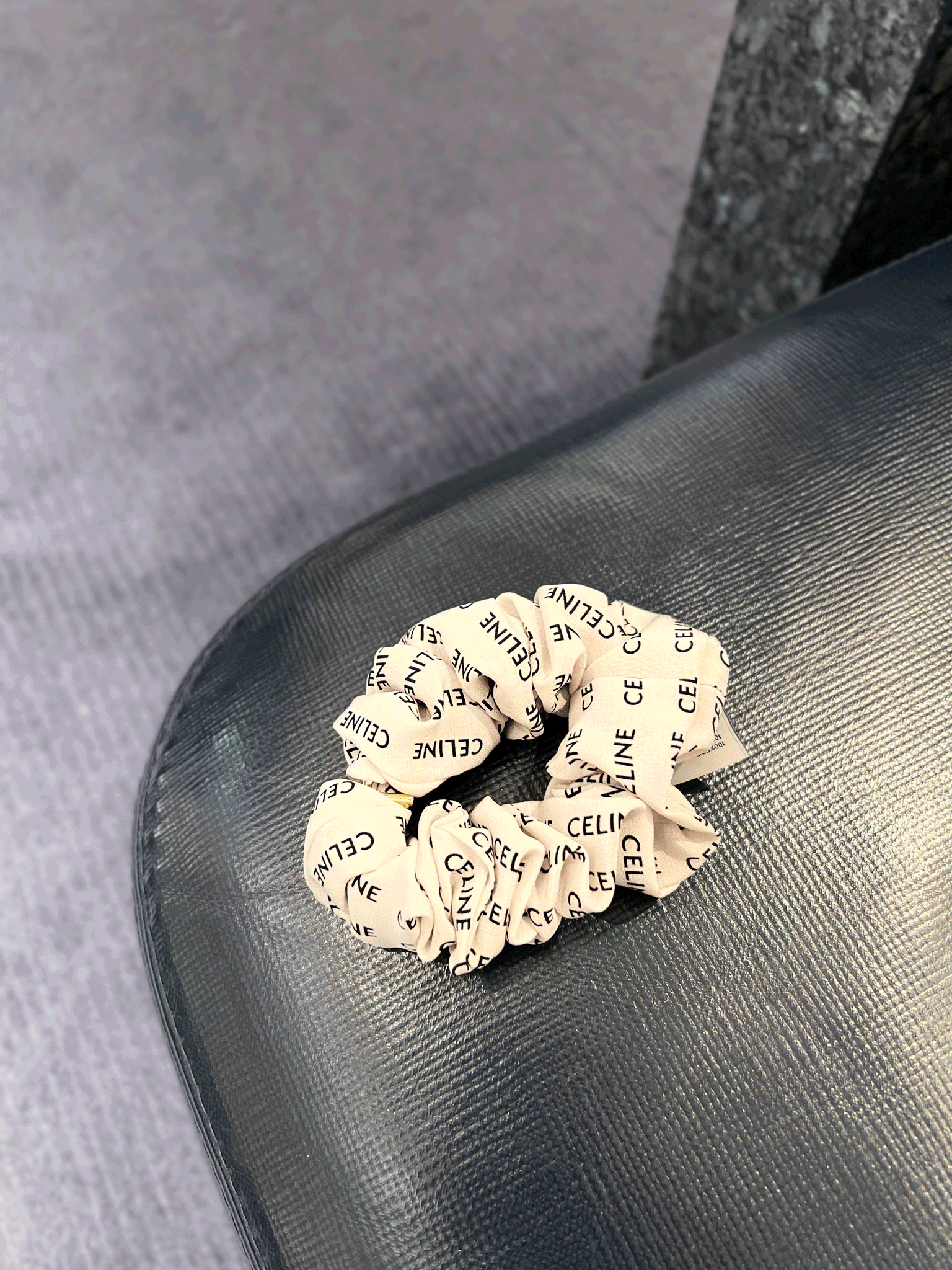 CELINE Scrunchy Rayure Bracelet | Celine hair tie (multi CELINE Scrunchy Rayure Bracelet | Celine hair tie (multi