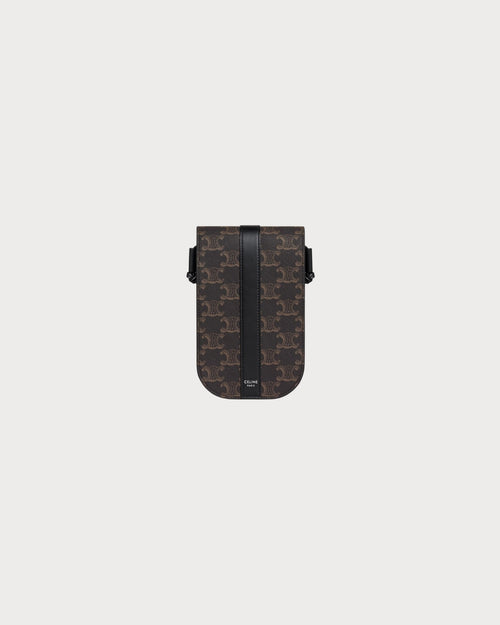 CELINE Triomphe Canvas Phone Pouch | 赛琳 电话套 (老花/多色) - LondonKelly 英国名牌代购