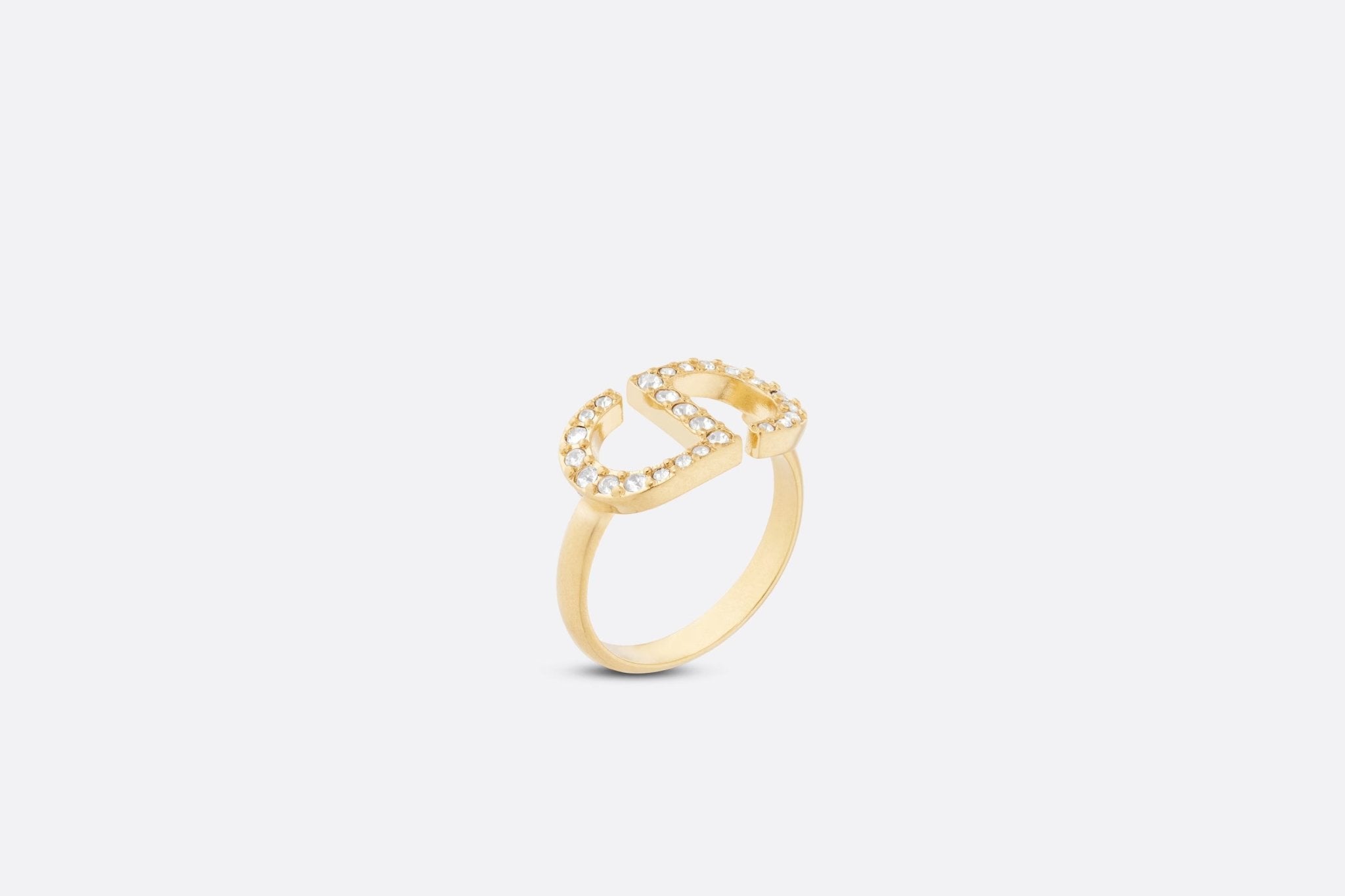 CHRISTIAN DIOR Petit CD Ring Dior CD Ring (Gold) – LondonKelly