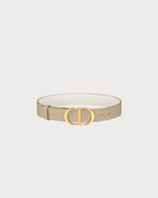 CHRISTIAN DIOR 30 Montaigne Reversible Belt | 迪奧 30蒙田雙面皮帶 (35mm/米/白色)