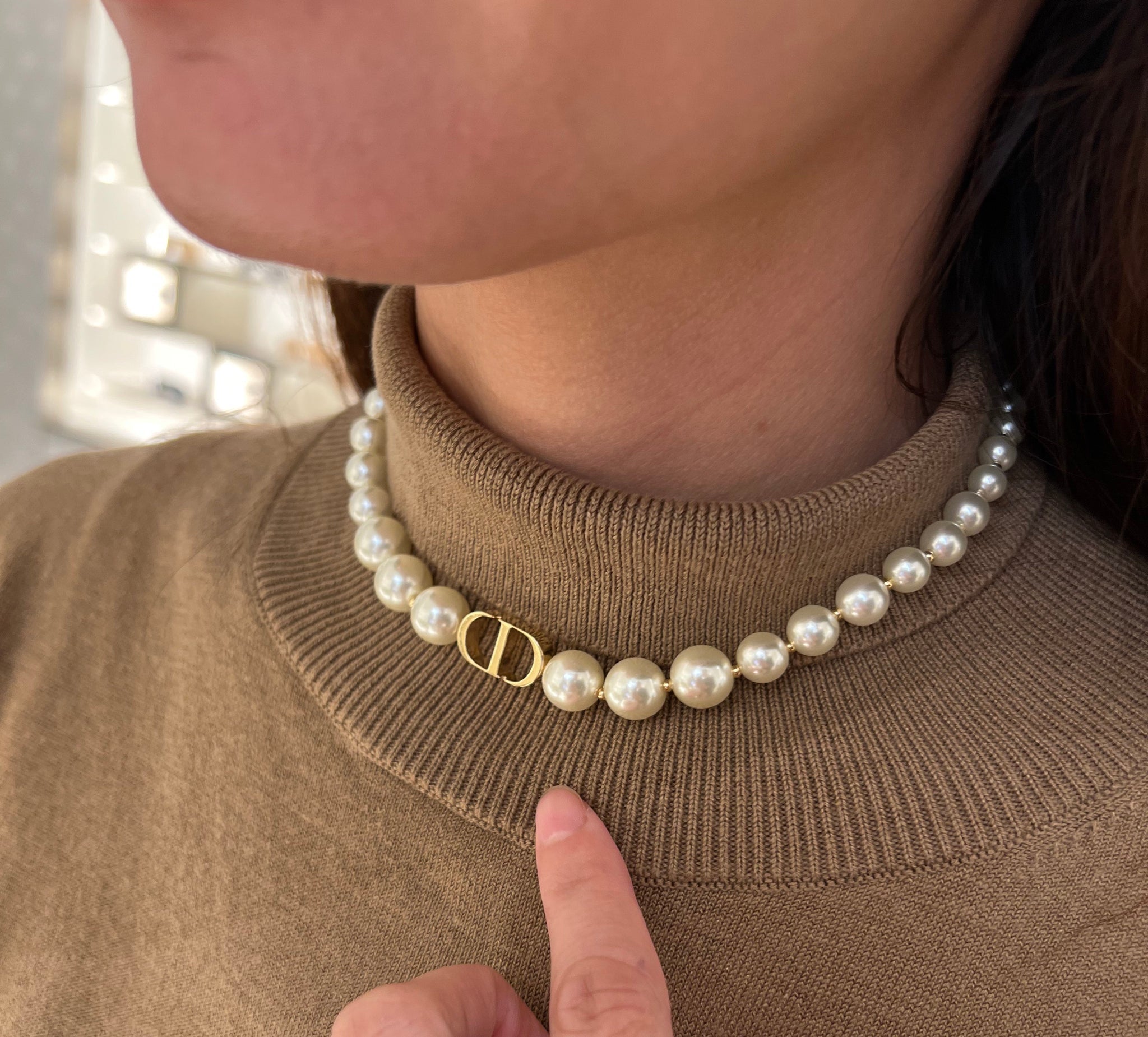 Dior retailer Pearl Necklace