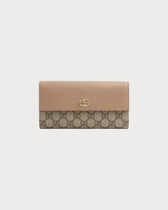 GUCCI GG Marmont Continental Wallet | 古馳 長銀包 (Beige)