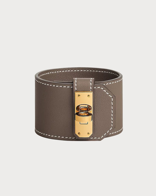 HERMES Large Kelly Twist Bracelet | 愛馬仕 手帶 (Etoupe)