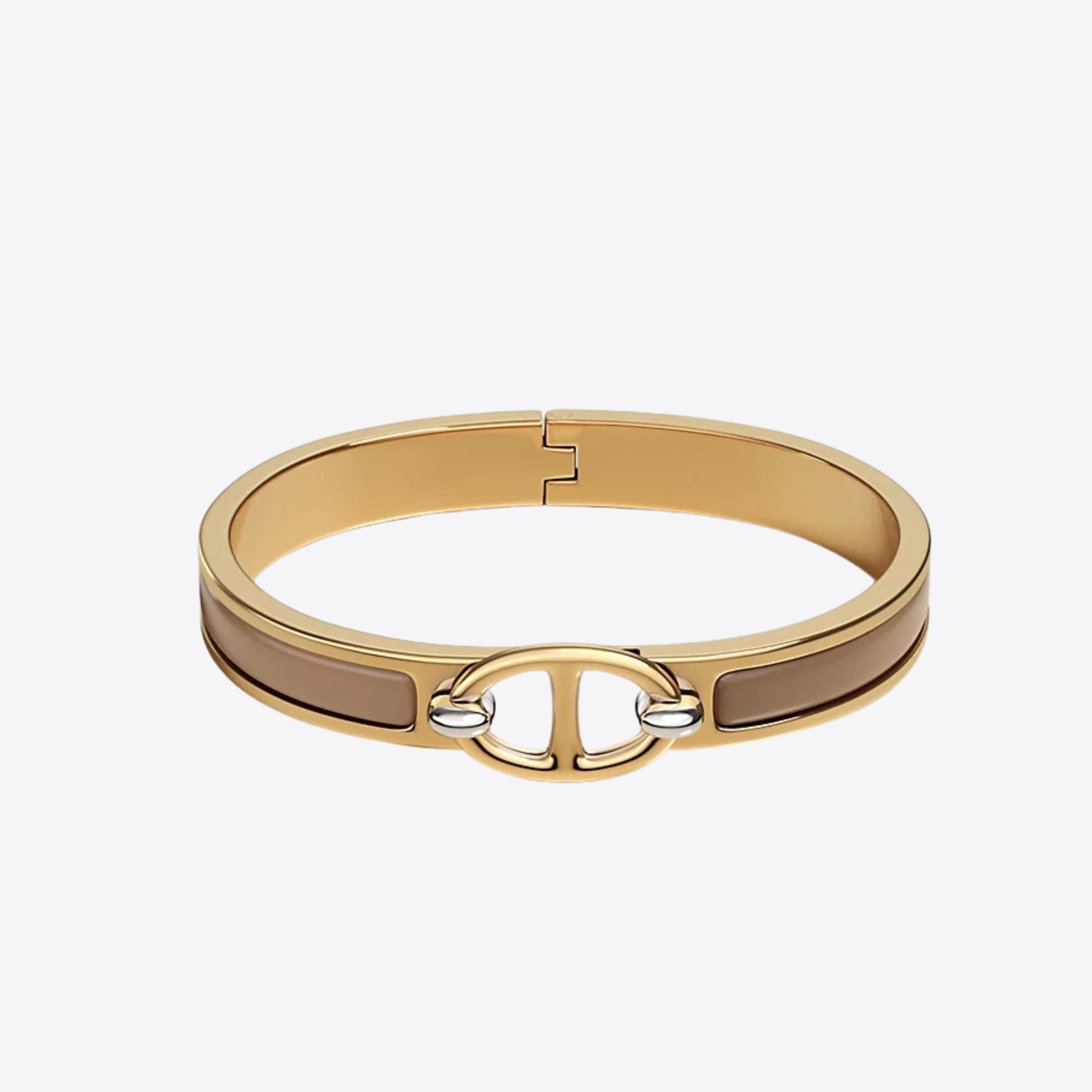 HERMES Mini Clic Anchor Chain Bracelet | Hermès gold bracelet 