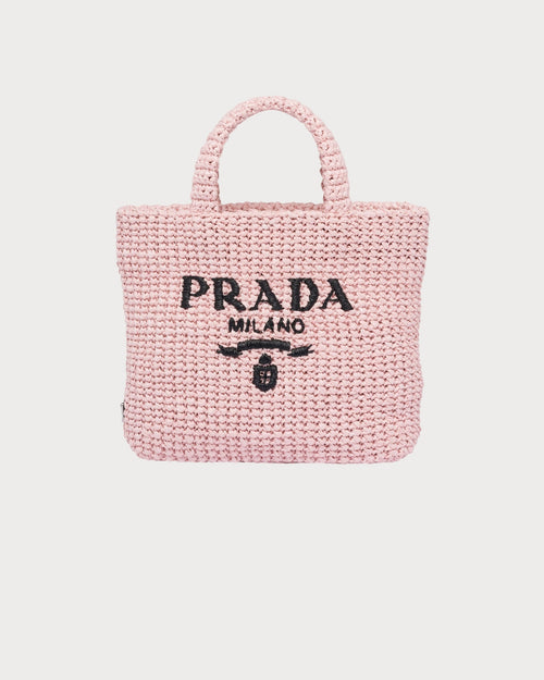 PRADA Small Raffia Tote Bag | 普拉達 草編袋 (Pink)