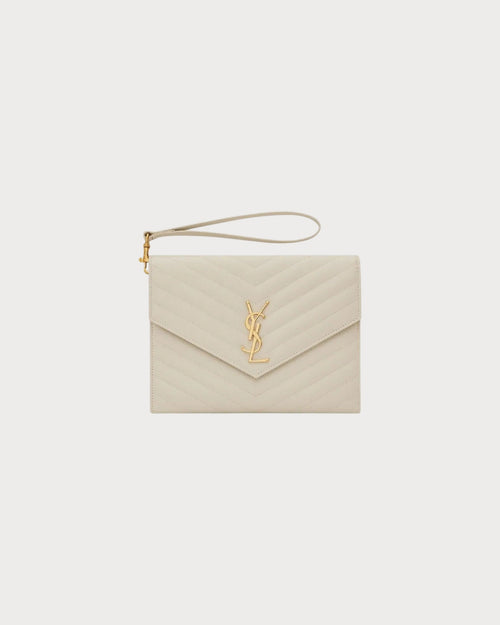 YSL Cassandre Materasse Flap Quilted Grain Leather Pouch (Many Colours) - LONDONKELLY