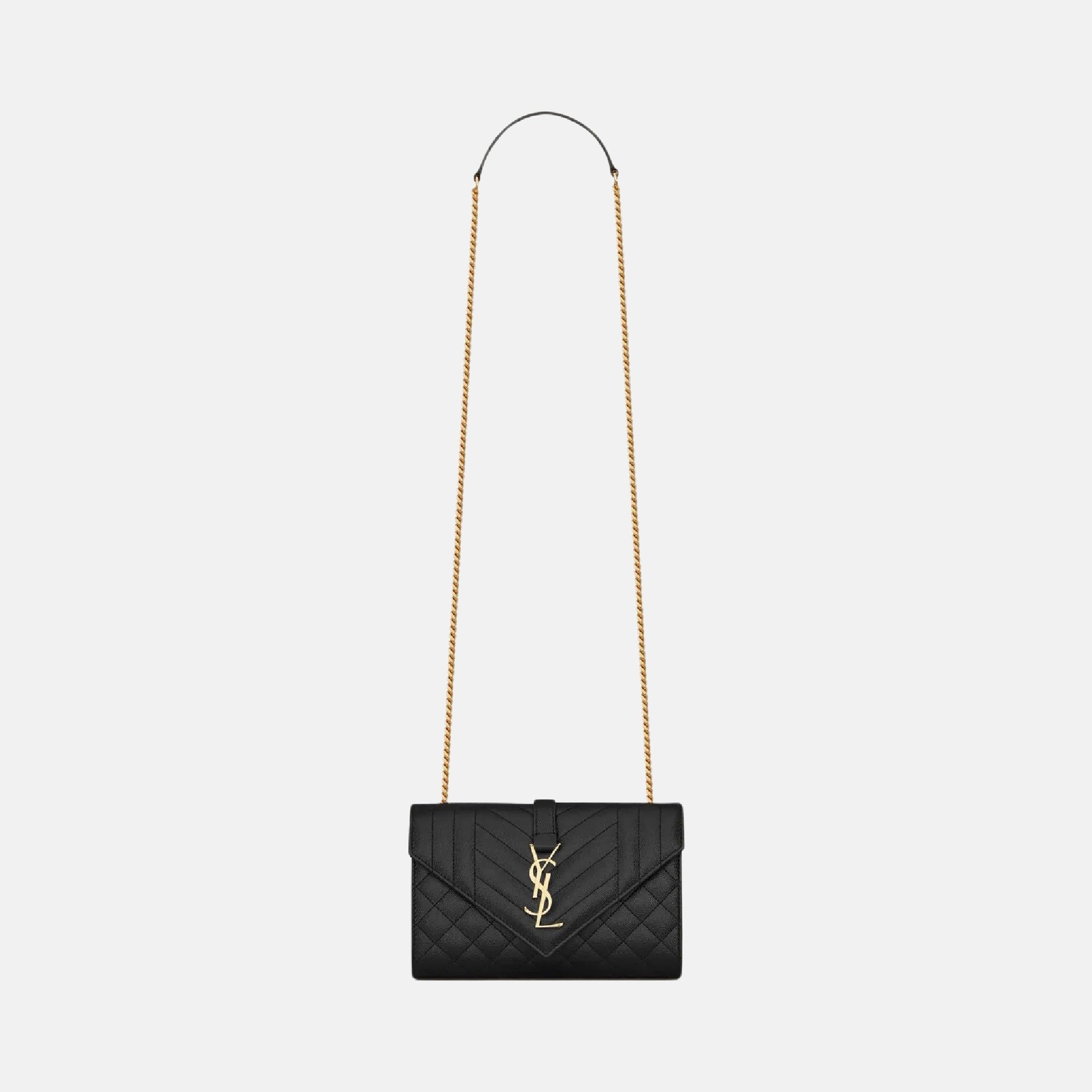 Monogram ysl envelope small chain shoulder bag on sale