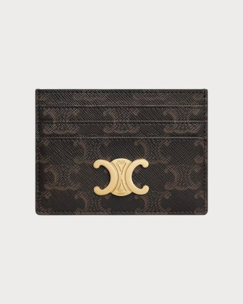 CELINE Triomphe Card Holder | 賽琳 卡套 (啡色老花)