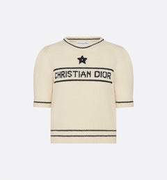 CHRISTIAN DIOR Short Sleeve Sweater | 迪奧 短身上衣 (白色)