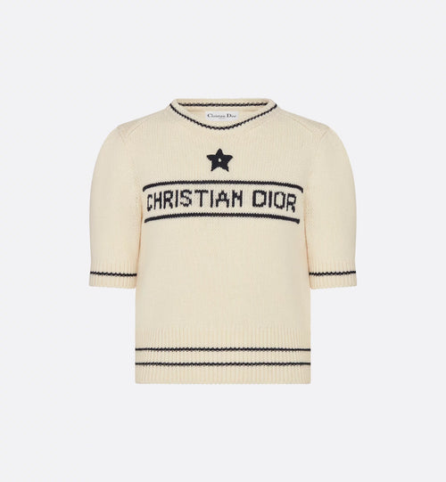 CHRISTIAN DIOR Short Sleeve Sweater | 迪奧 短身上衣 (白色)