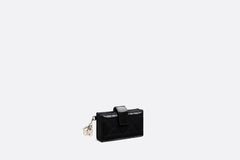 CHRISTIAN DIOR Lady Dior Jasmine Card Holder Calfskin | 迪奧 卡套銀包 (Black)