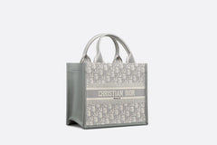 CHRISTIAN DIOR Small Dior Book Tote | 迪奧 手提袋 (Grey)