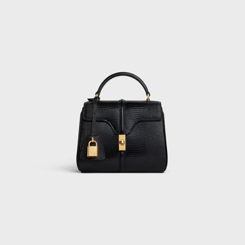 CELINE MINI 16 IN LIZARD | 賽琳 迷你手袋 (Black)