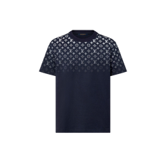 LOUIS VUITTON 1AFQB2 Men's Gradient Cotton T-Shirt | 路易威登 男仕T恤 (深藍色)