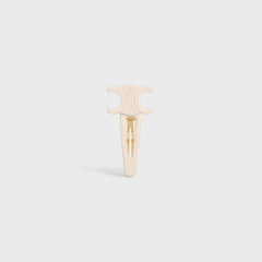 CELINE Triomphe Large Snap Hair Clip | 賽琳 髮夾 (Ivory)