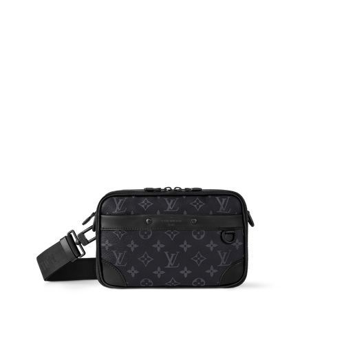 LOUIS VUITTON M46955 Men's Alpha Messenger Bag | Louis Vuitton Men's Handbag (Black)