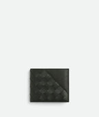 BOTTEGA VENETA Men's Intrecciato Diagonal Bi-Fold Wallet | BOTTEGA VENETA Men's Intrecciato Diagonal Bi-Fold Wallet (Dark Green)