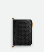 BOTTEGA VENETA Solstice Medium Bi-Fold Wallet | Bottega Veneta Wallet (Black)