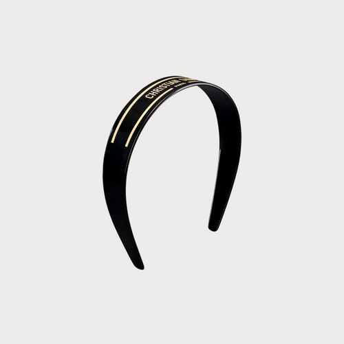 CHRISTIAN DIOR DiorSignature Headband(Black)