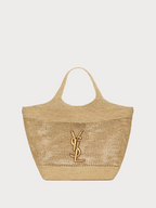 YSL SAINT LAURENT Icare Tote Bag Raffia(Natural)