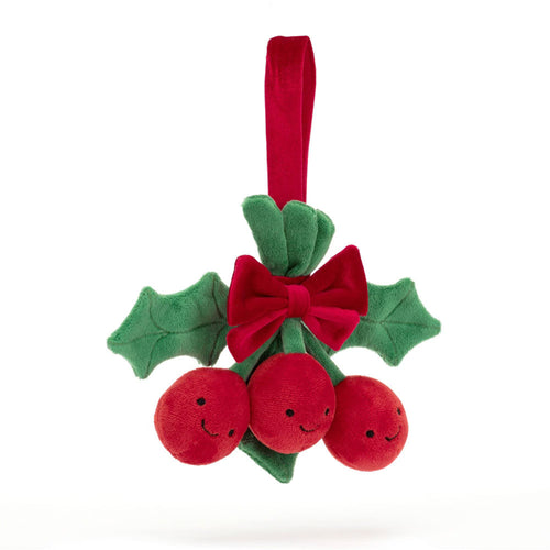 JELLYCAT Amuseables Holly | Christmas charm (red)