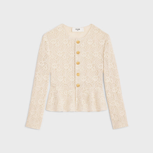 CELINE Chelsea Jacket in Lace | 賽琳 外套 (白色)