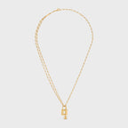 CELINE Triomphe Lock Necklace | 賽琳 頸鏈 (Gold)