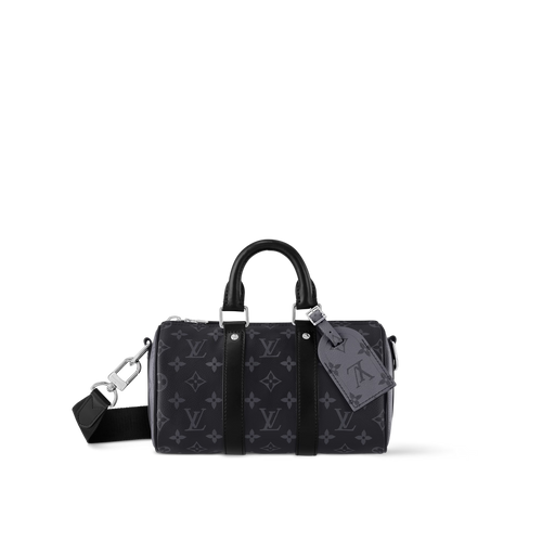 LOUIS VUITTON M46271 Men's Keepall Bandouliere 25 Bag | Louis Vuitton Men's Handbag (Black)