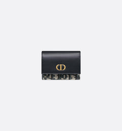 CHRISTIAN DIOR 30 Montaigne Trifold Wallet | 迪奧 三摺銀包 (藍色老花)