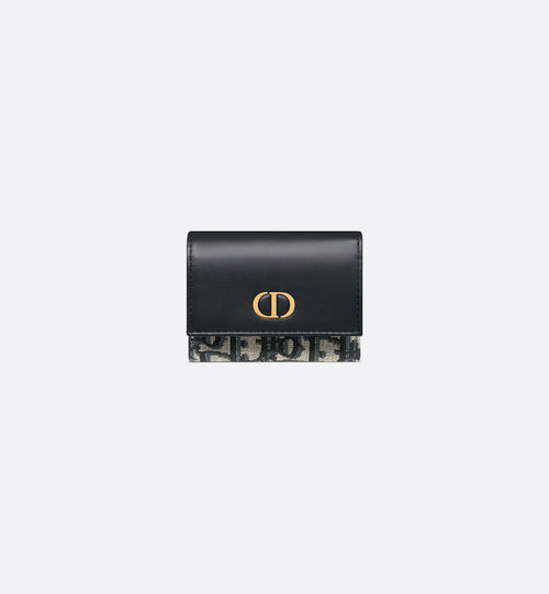 CHRISTIAN DIOR 30 Montaigne Trifold Wallet | Dior trifold wallet (blue presbyopia)