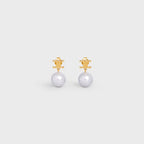 CELINE Triomphe Pearl Earrings | 賽琳 耳環 (金色)